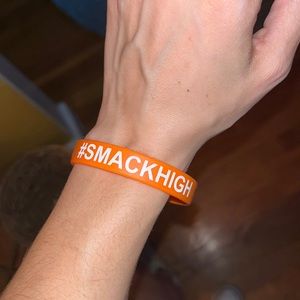 Smackhigh Orange Rubber Bracelet